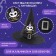 Carnival hat "Nightmare Fun" black, with a garland