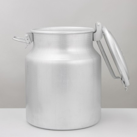 Aluminum can, 18 l, with a lid-2