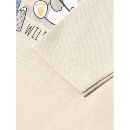 Body for a boy with a long sleeve, beige color, height 80 cm-2