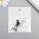 Decor for creativity Metal, enamel "yin-yang" silver set 2x2.2 cm