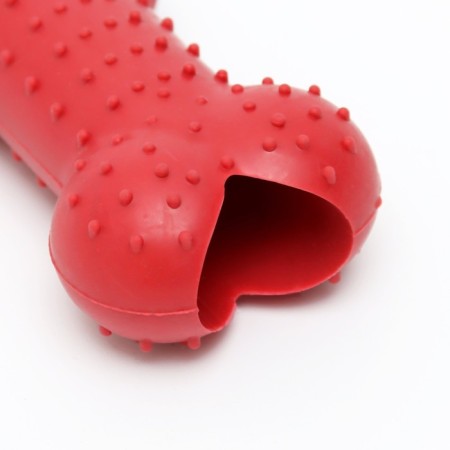 Chewing toy "Small bone", tpr, 8.5 cm, red-2