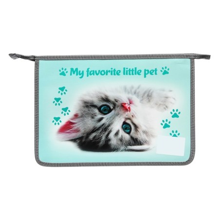 A4, 340 x 245 x 50 mm folder folder, lightning from above, "gray kitten on the floor"-2