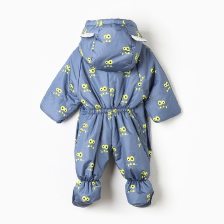 Demicine-zone overalls for a boy, color graphite/print, height 62-68 cm-6