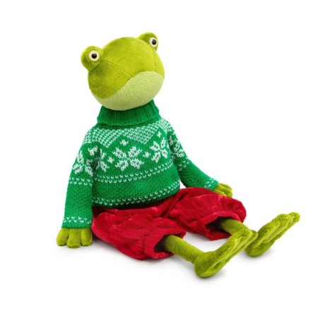 Soft toy "Serge Kvakovsky", in a sweater with ornament, 24 cm-3
