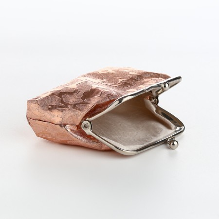 Women's wallet on the farmar, bronze color-4