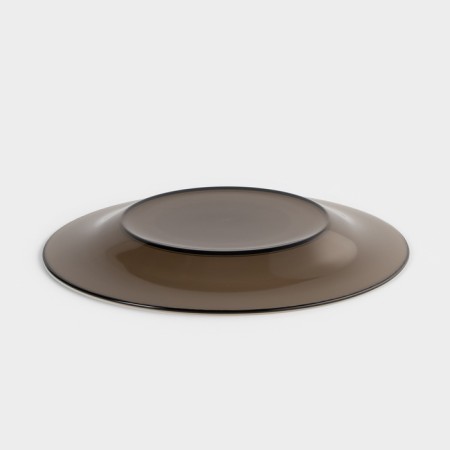Service of a table glass "Ambier", 19 items, brown color-6