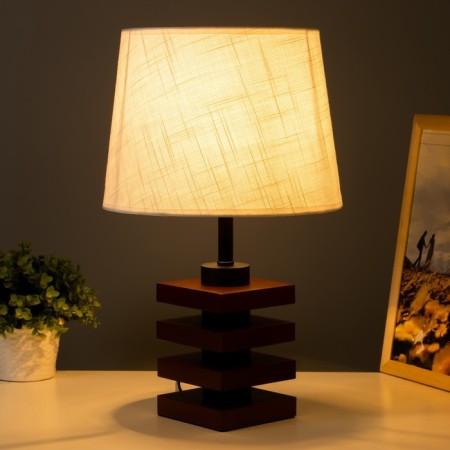Consella table lamp E27 40W brown 25x25x42.5 cm Risalux-1