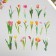 Stickers for creativity PLC PVC "Tulips" set 40 pcs 9x10.5 cm
