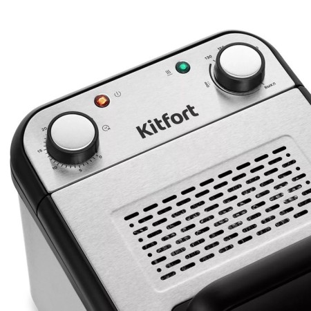 Fritten KitFort KT-4084, 3270 W, bowl 7.6 l, basket 2.4 l, silver-black-1