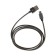 MicroUSB cable - usb, 2.1 a, metal braid, 1 meter, black