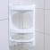 Corner shelf for the bathroom, color mix
