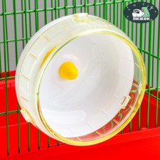 Wheel for rodents are quiet, 14 cm, yellow