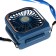 Portable F30 fan, Power Bank 3000 mAh, 3 modes, USB, folding, blue