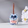 Souvenir bell "Owl. Good morning", Gzhel, 5cm