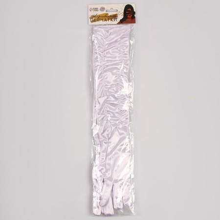 Carnival accessory - gloves with assembly, white color-4