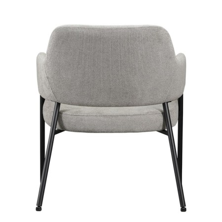 Wendy armchair, 640 × 685 × 740 mm, textured Shenill, color gray color-10