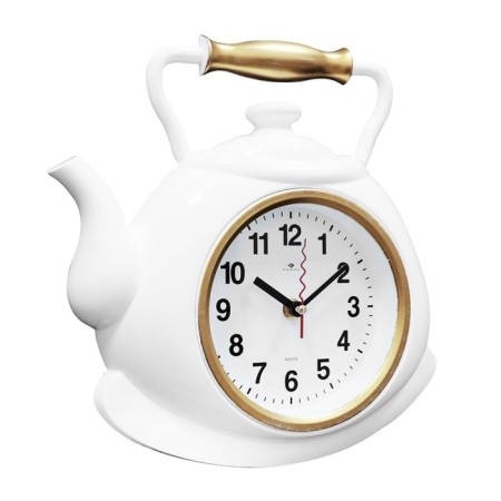 Wall -wall clocks for the kitchen "Teaker", silent, 27 x 28.5 cm, white, aa-2