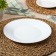 Dining plate Avvir Carve, D = 23 cm, glass ceramic, white color