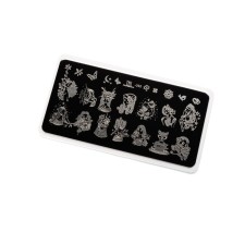 TNL Premium Woman Flower Stamping plate