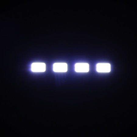 Daily running lights DRL-13 cm, 12 V, 8 diodes, steam-1
