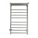 Electric towel Domoterm 109-T5 P10, 500x900 mm, left, chrome