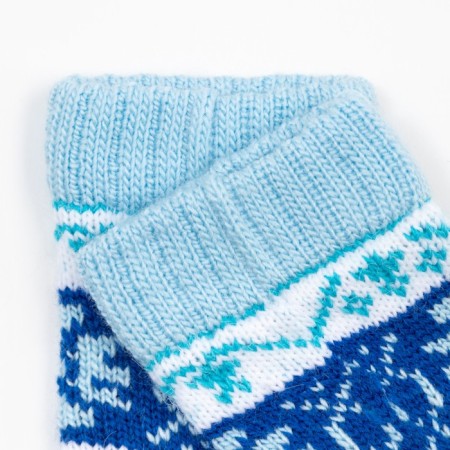 Noski children's woolen, blue color, size 11-12-1