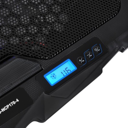 Digma d-ncp170-4 laptop stand 390x280x28mm 2xusb 4x 70/125mmfan 750g black-5