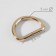 Half rings for bags, d = 20 mm, thickness - 3 mm, 10 pcs, gold color