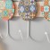 Decorative wood hooks "Bright patterns" 30x14.5x5 cm