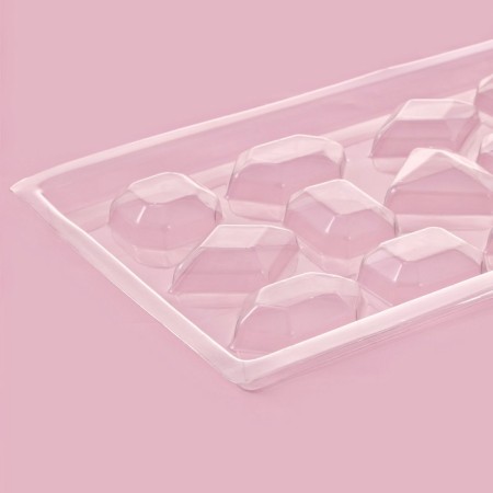 Form for chocolate and sweets "Gems", 22 × 11 cm, 15 cells, color transparent-4