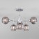 OTTAWA chandelier, 6x40W E27, color chrome