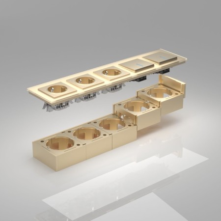 Box for overhead installation w8000011, champagne-1