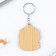 Key keychain wooden anime "with flowers"