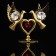 Souvenir "Doves on the Heart", 6.5 × 3.5 × 7 cm, with crystals