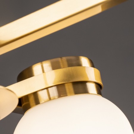 Suspended lamp Freya Fr5446PL-04BS1 Kamelia, 550x400x290 mm, E14, 4x40W, brass color-4