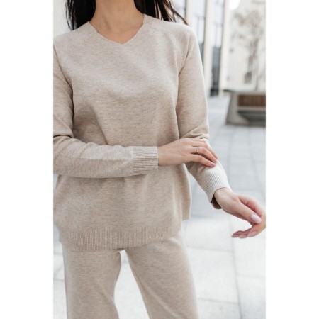 Female ISee suit, size 48, beige color-14