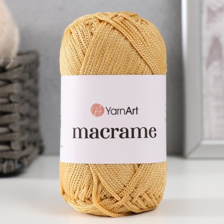 Yarn "Macrame Macrama" 100% polyester 130m/90g (155 cream)