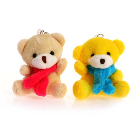 Toy-cranes "Bear in a scarf", color mix-3