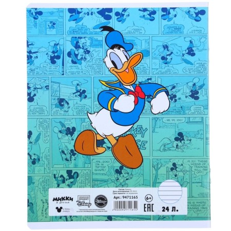 A notebook in a line of 24 sheets, 5 types of mix, cover coated paper, Minnie Mouse-9