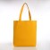 Hooper bag without fastening, from textiles, yellow/white color