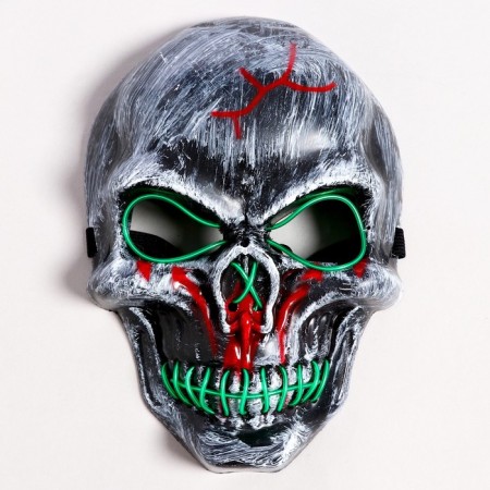 Carnival mask "Skull", light-10