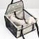 Car Seats for animals 40*30*25 cm, gray with white paws and bones