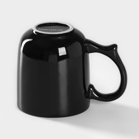 Mug ceramic shade Coffee Break, 380 ml, black color-2