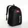 Youth backpack with lightning, 4 pockets, black/red color