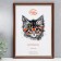 Photo frame plastic 25x35 cm, dark tree (plastic screen)