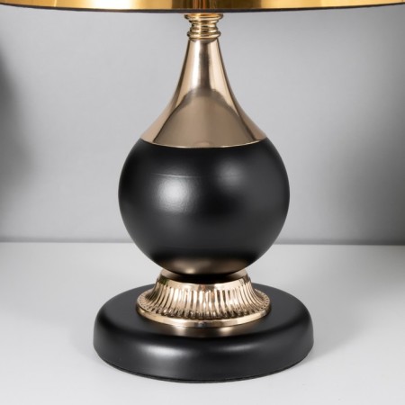 RIMINOM table lamp 1x60W E27 black and gold 24.5x24.5x40.5 cm Risalux-3