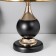RIMINOM table lamp 1x60W E27 black and gold 24.5x24.5x40.5 cm Risalux