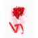 A premium bouquet of red soap roses, 11 pcs