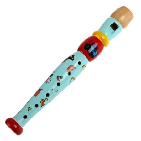 Wooden toy "Dudochka. Blue Tractor "23 cm
