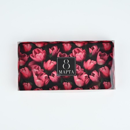 Box for confectionery products with PVC “March 8”, 10.5 × 21 × 3 cm-2